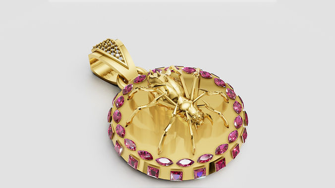 GOLD DIAMOUND INSERT PENDANT  3D print model