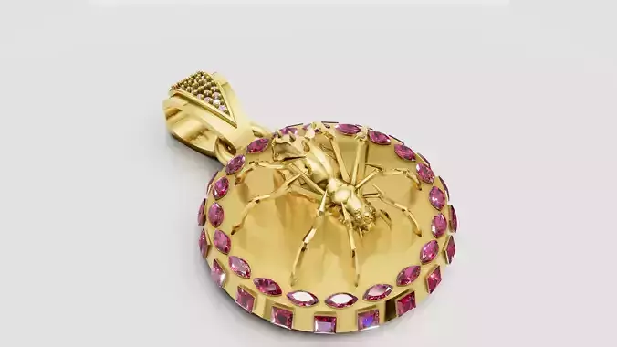 GOLD DIAMOUND INSERT PENDANT 