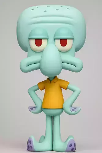 Squidward Tentacles - SpongeBob SquarePants 3D print model Squidward Tentacles - SpongeBob SquarePants 3D print model