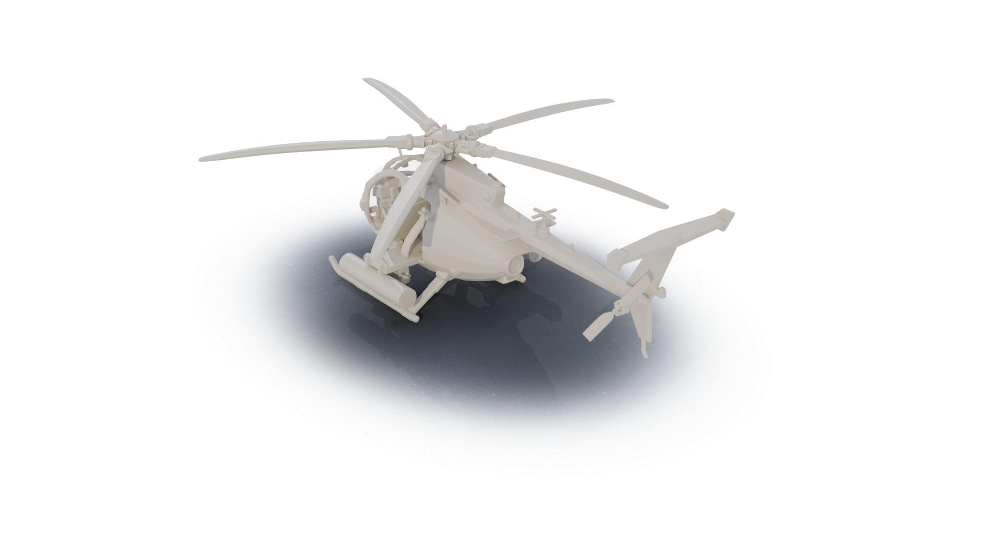 AH-6C Little Bird 3D print model_5
