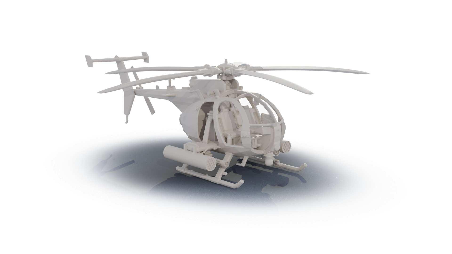 AH-6C Little Bird 3D print model_7