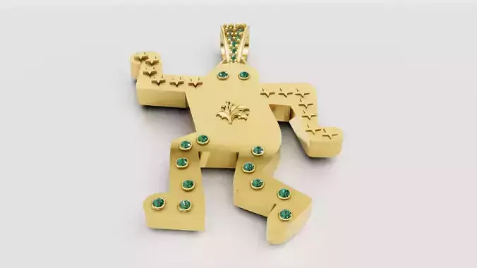  Men Funny Dance Pendant 3D Printable Model