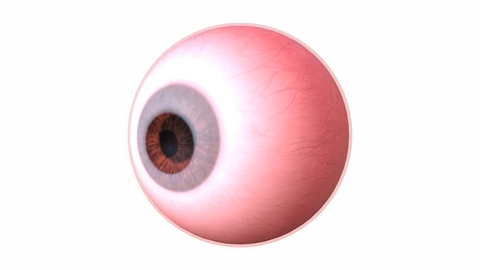 Realistic Eye Low-poly 3D model