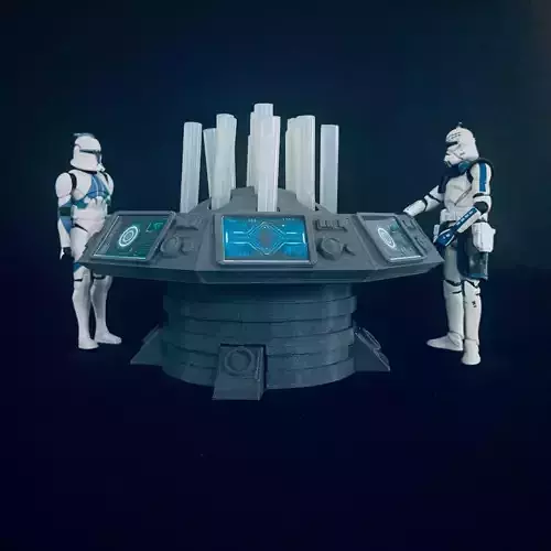 Sci Fi Octagonal Master Computer Console