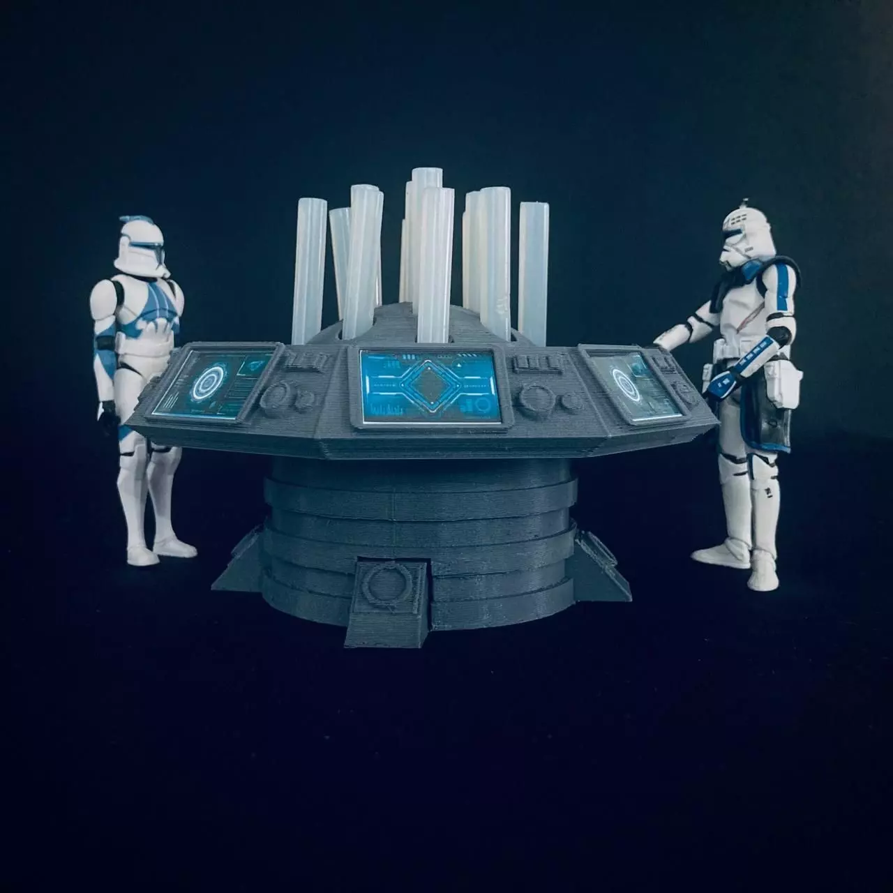 Sci Fi Octagonal Master Computer Console 3D print model