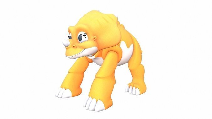 CERA Triceratops Low-poly 3D model