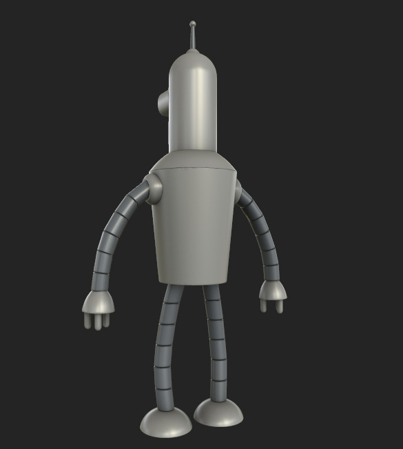 Bender 3D Model Low-poly 3D model_1