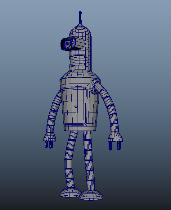 Bender 3D Model Low-poly 3D model_8