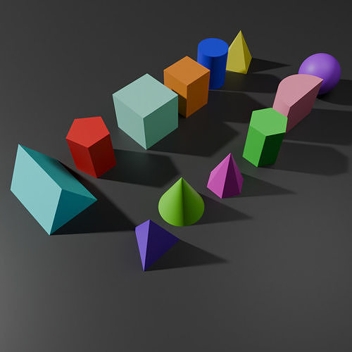Geometric Solids for Kids Free 3D print model