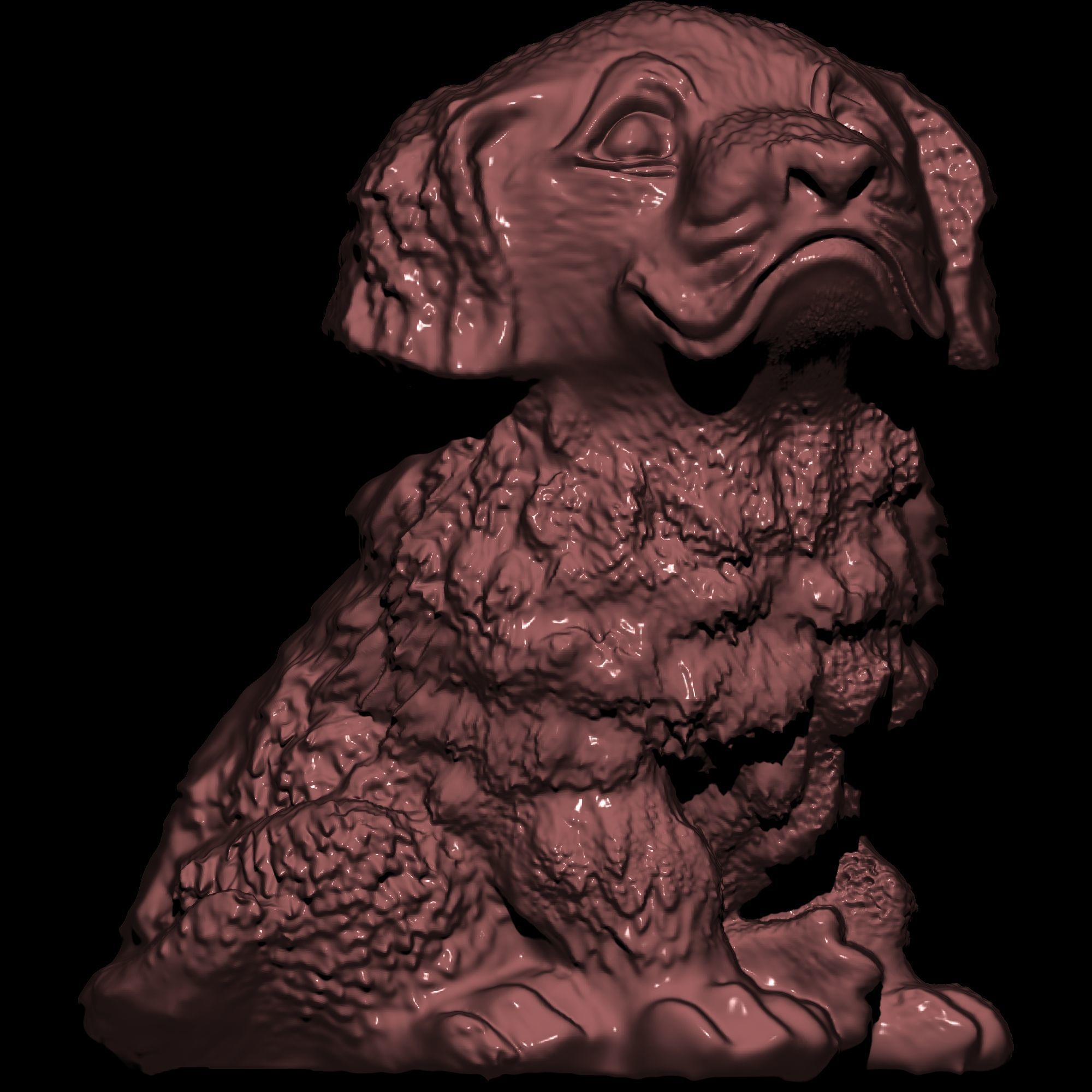 Cute Dog Pendant 3D print model_8