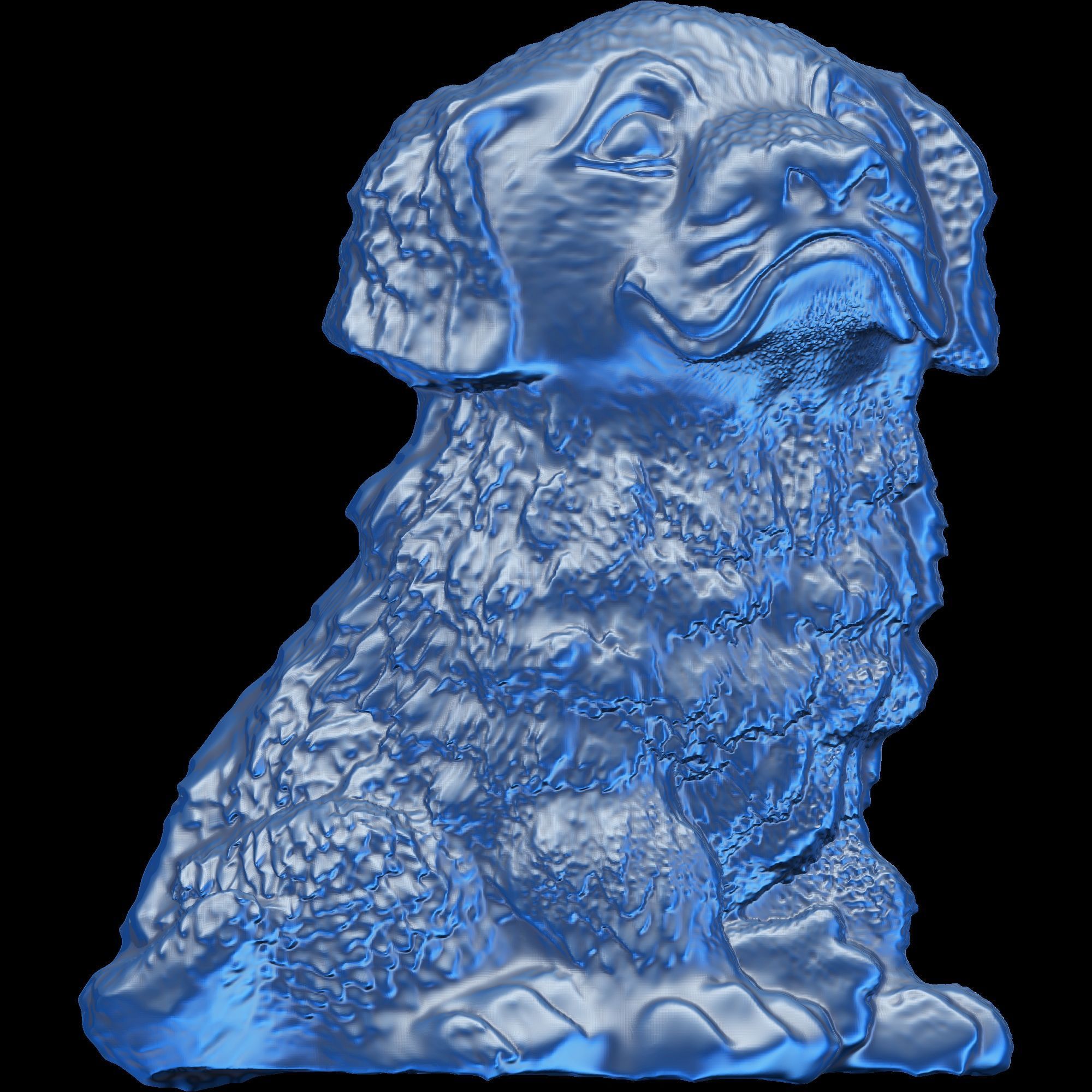 Cute Dog Pendant 3D print model_6