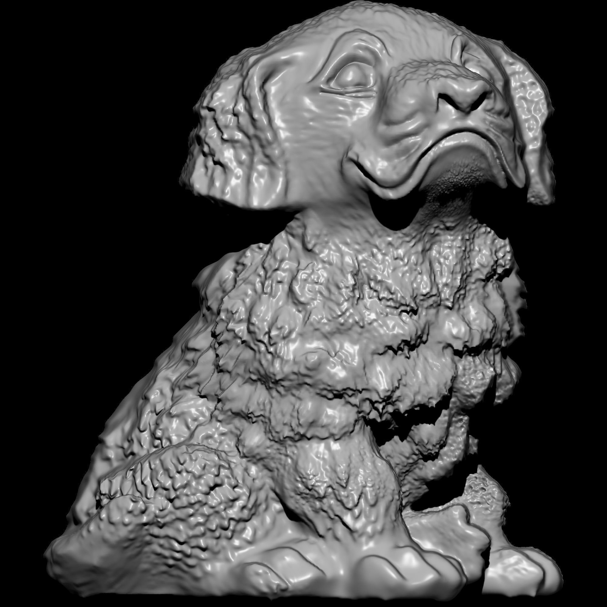 Cute Dog Pendant 3D print model_7