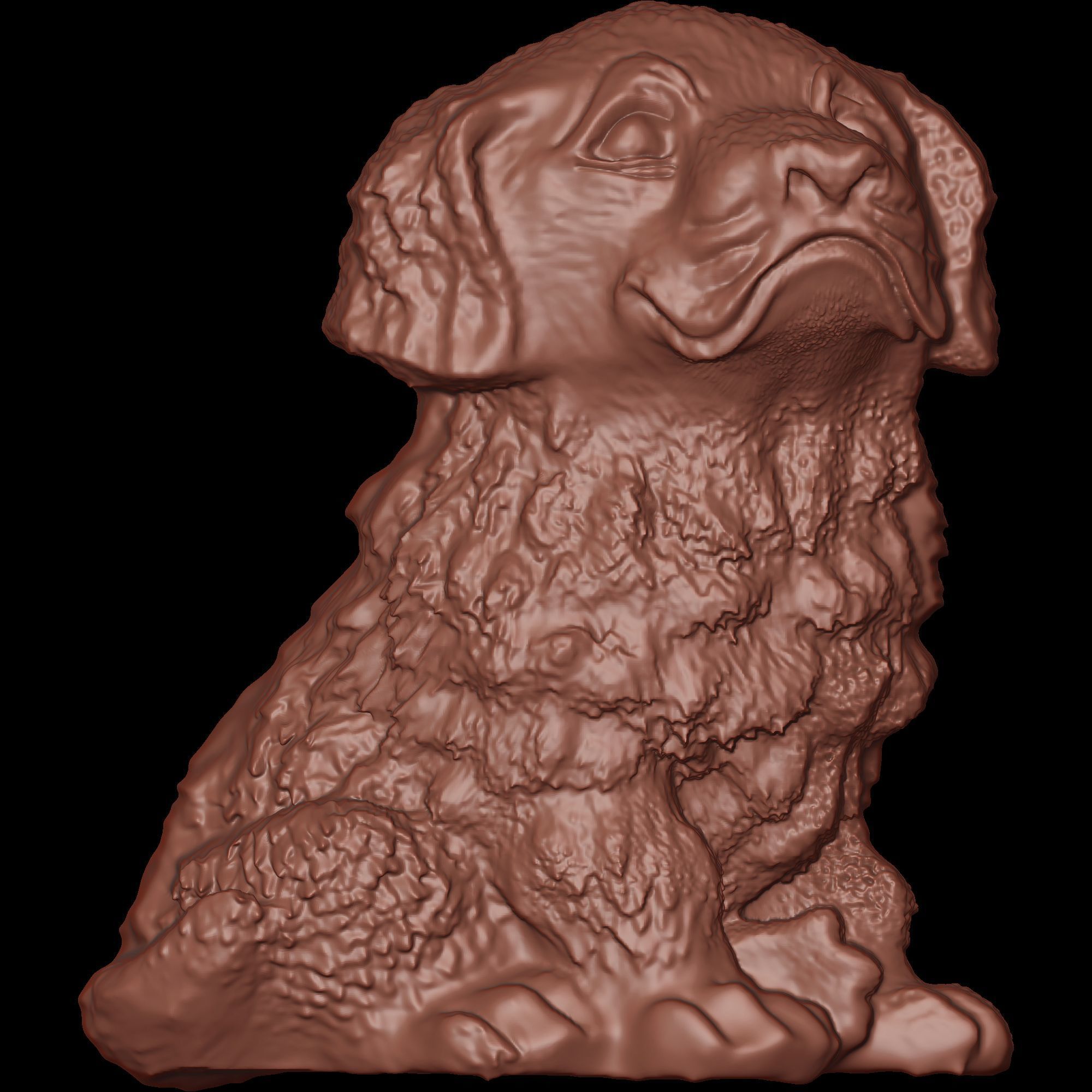 Cute Dog Pendant 3D print model_2