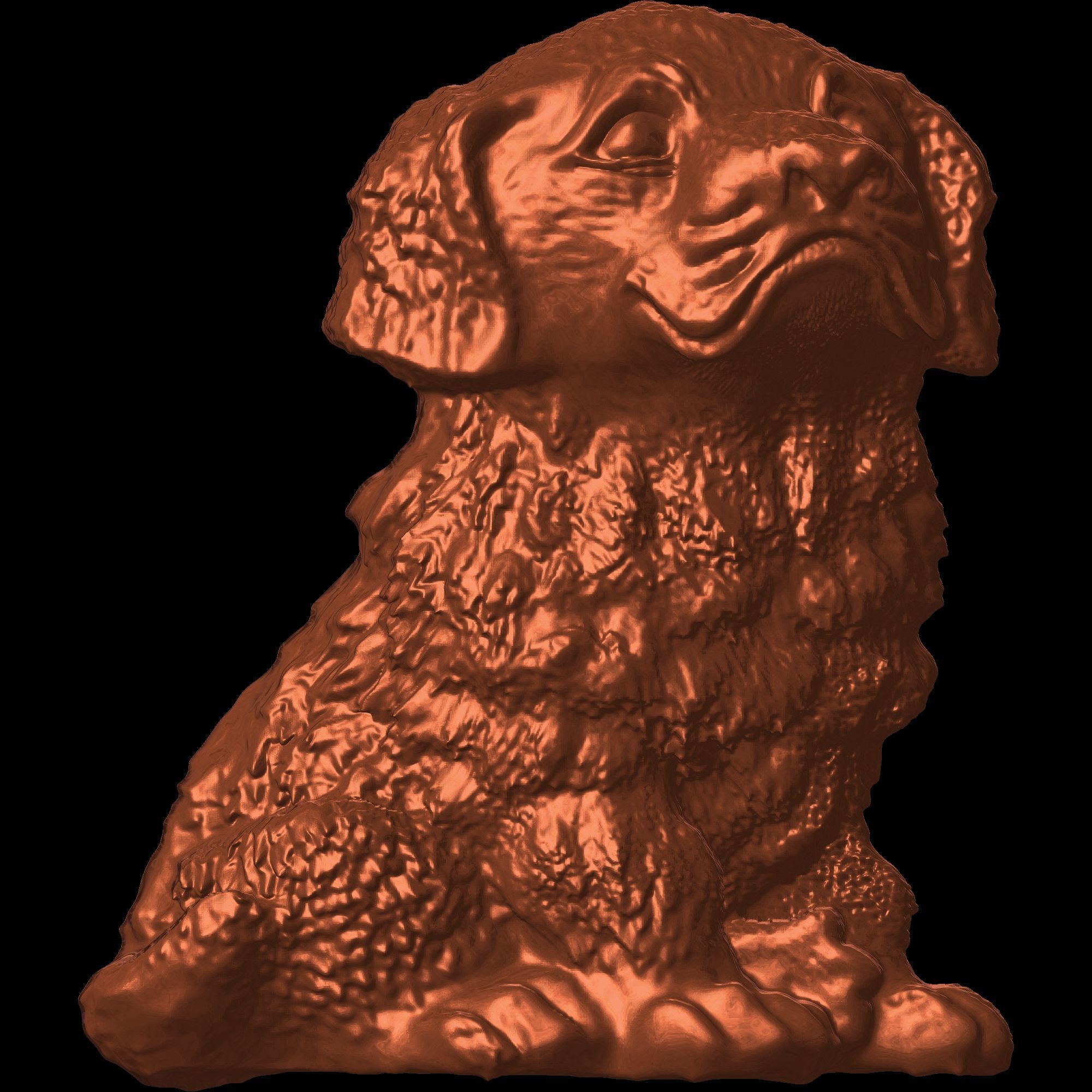 Cute Dog Pendant 3D print model_10