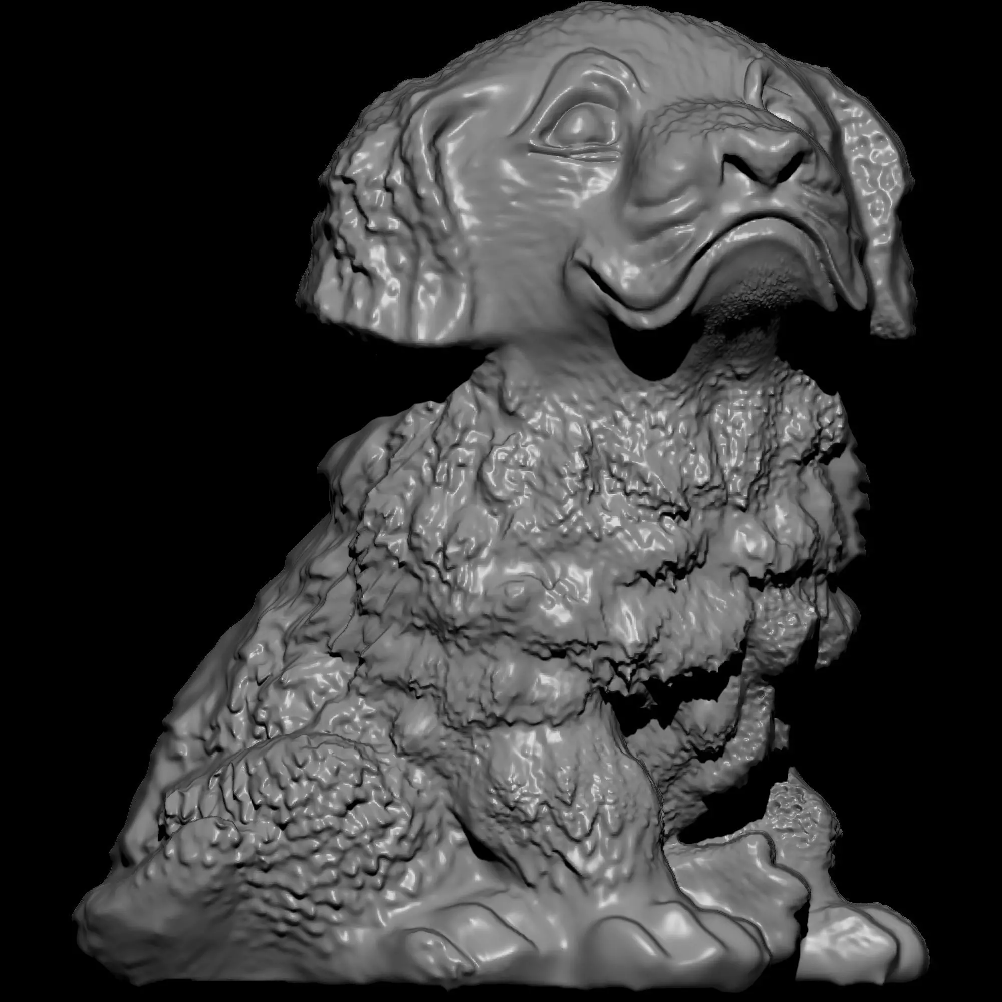 Cute Dog Pendant 3D print model_0