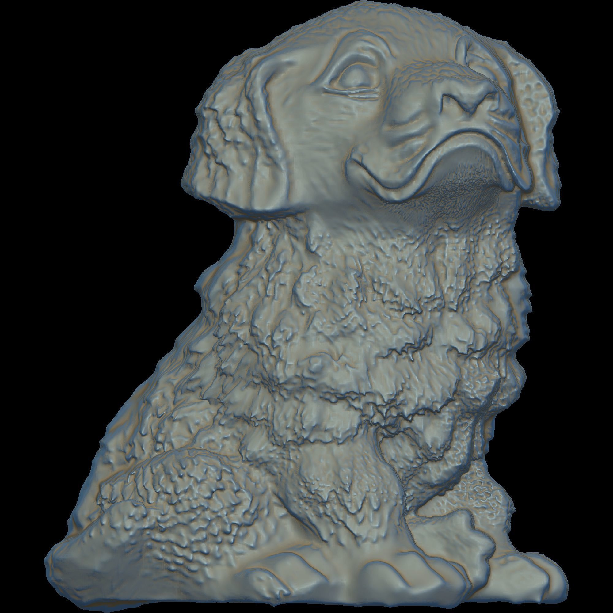 Cute Dog Pendant 3D print model_5