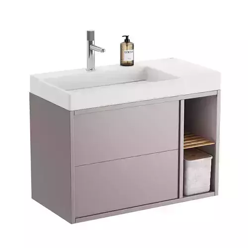 Tura Vanity Unit Light Noble Grey by Roca