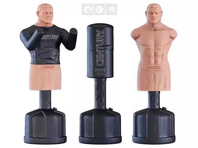 Century BOB Style Punching Dummy 3D Model Low-poly 3D model