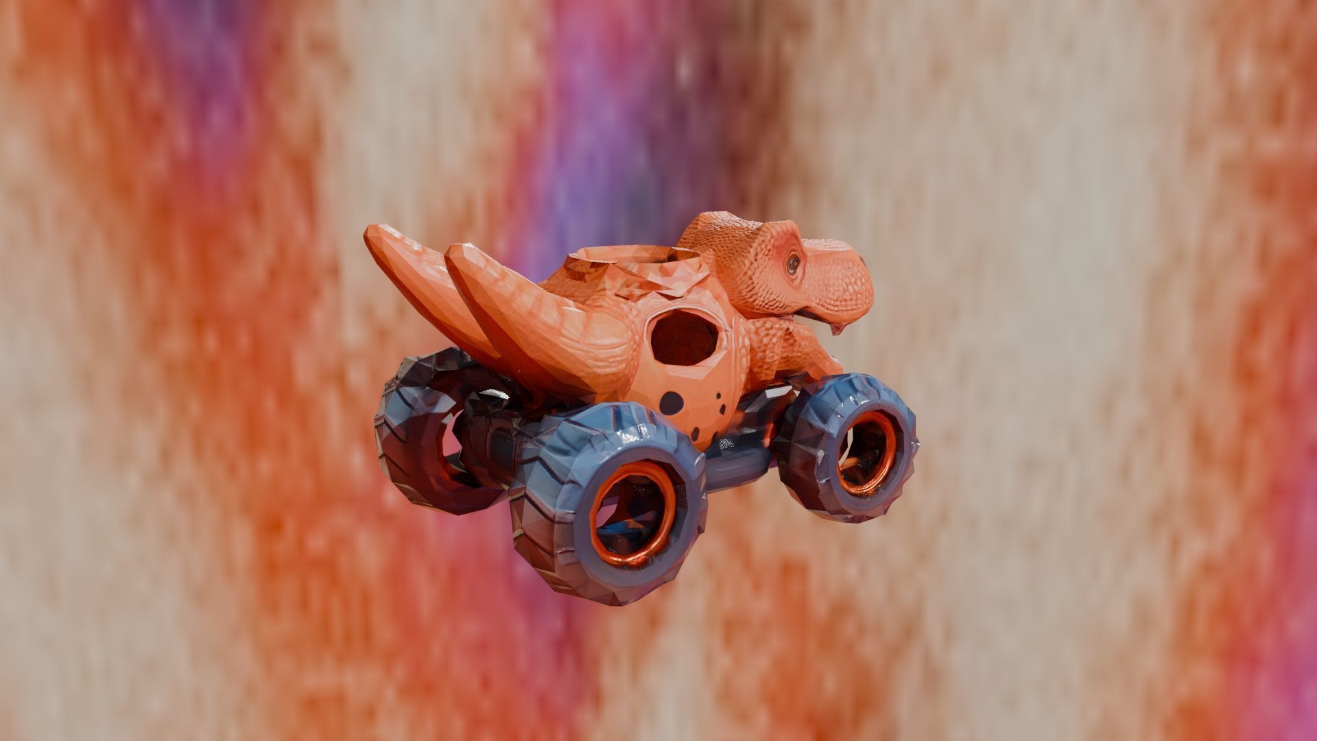 Roaring Dino Monster Truck 3D print model_6