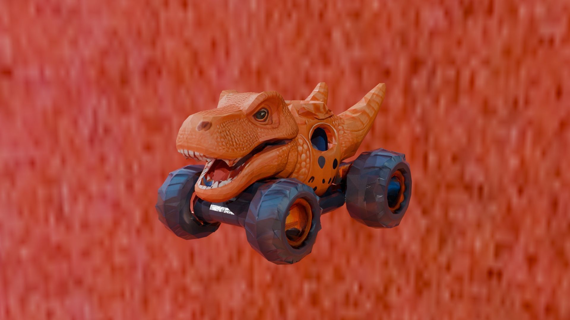 Roaring Dino Monster Truck 3D print model_1
