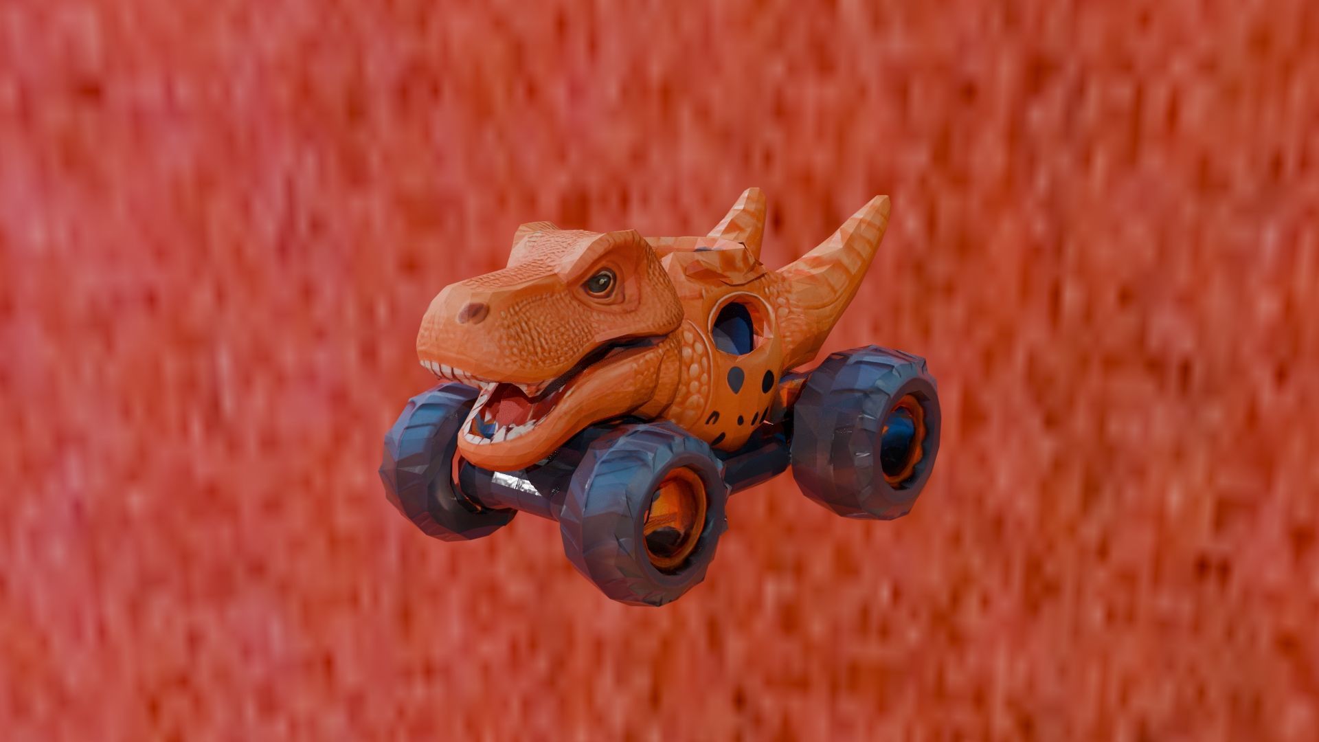 Roaring Dino Monster Truck 3D print model_2