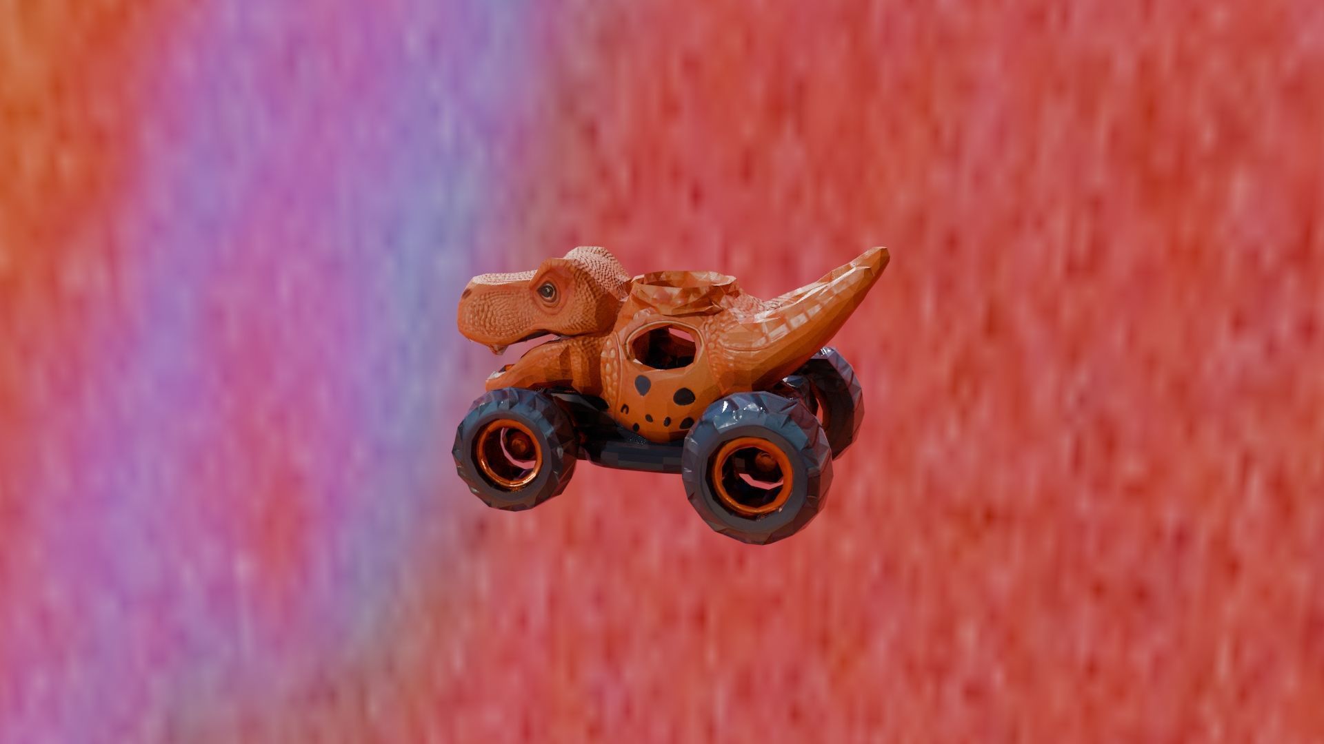 Roaring Dino Monster Truck 3D print model_0