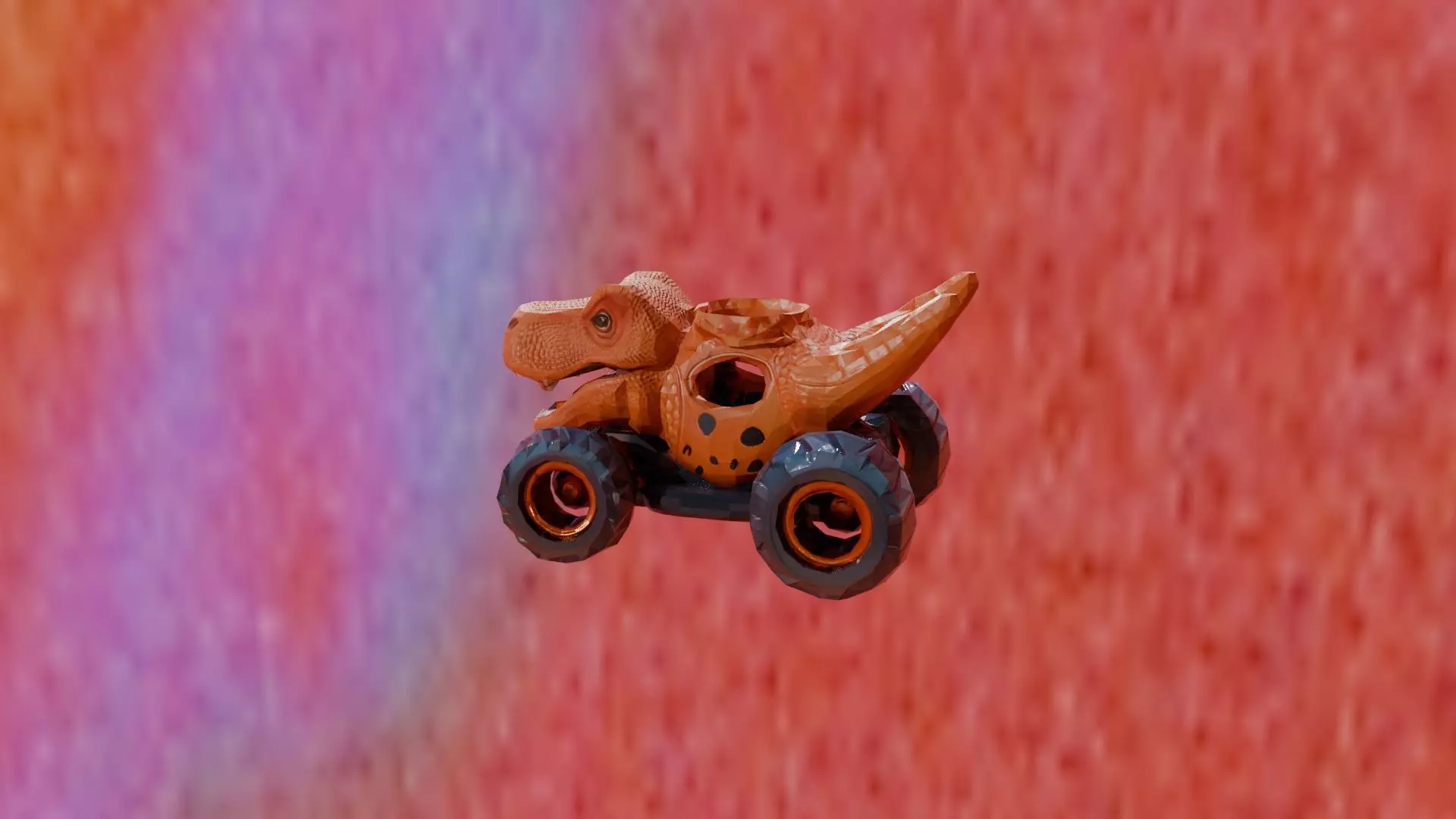 Roaring Dino Monster Truck 3D print model_0