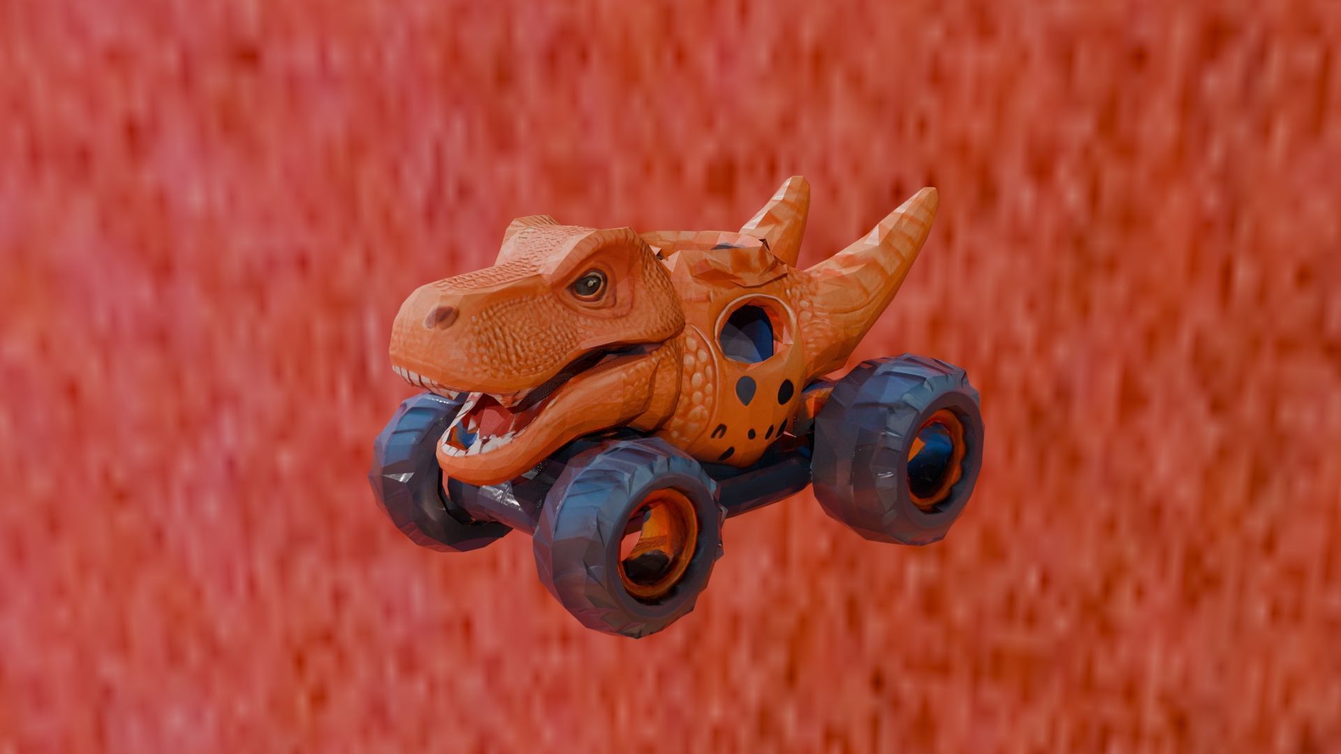 Roaring Dino Monster Truck 3D print model_3