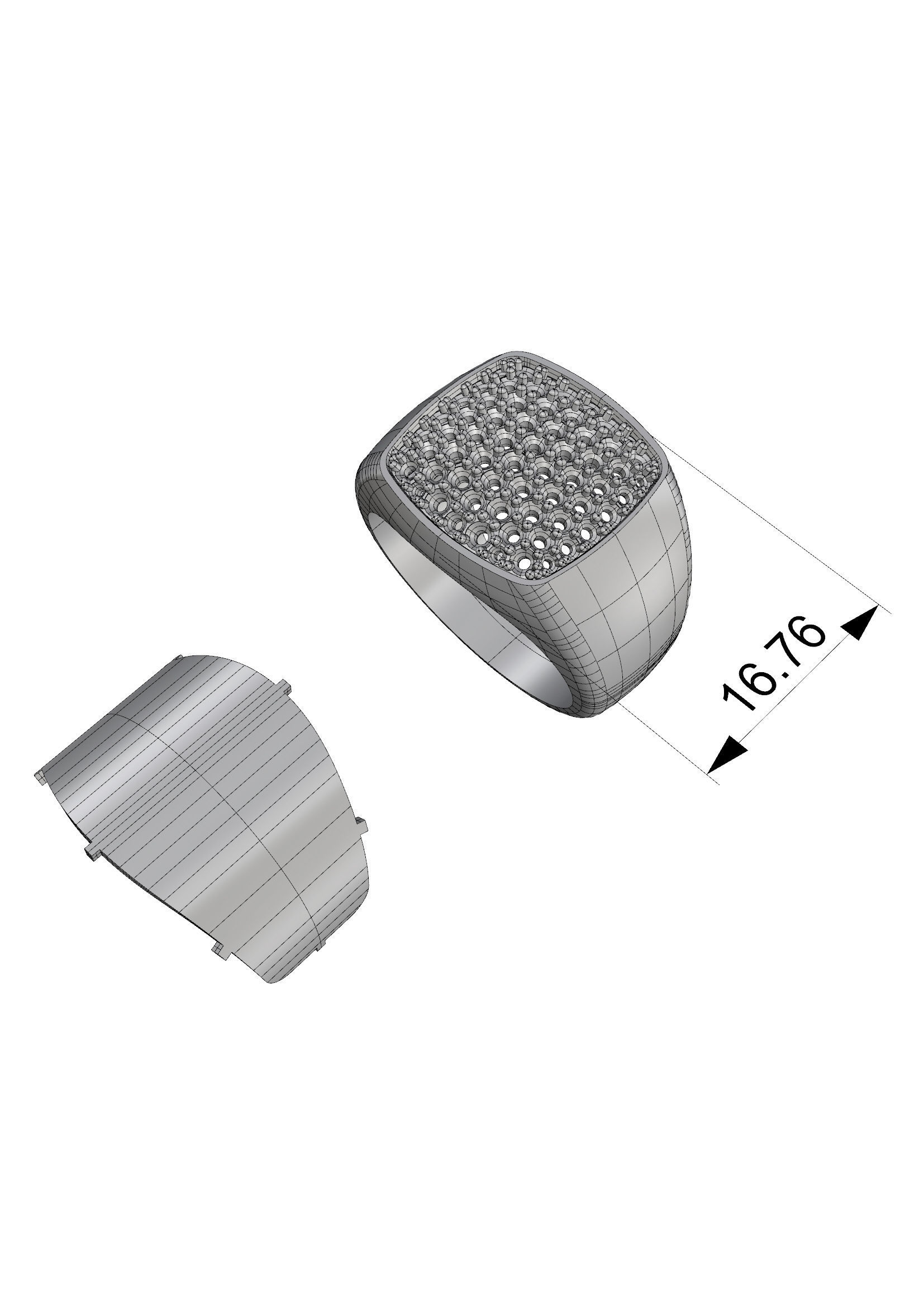 Men ring 1 3D print model_4