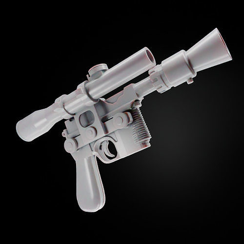 Han Heavy Blaster - Life Size 3D print model