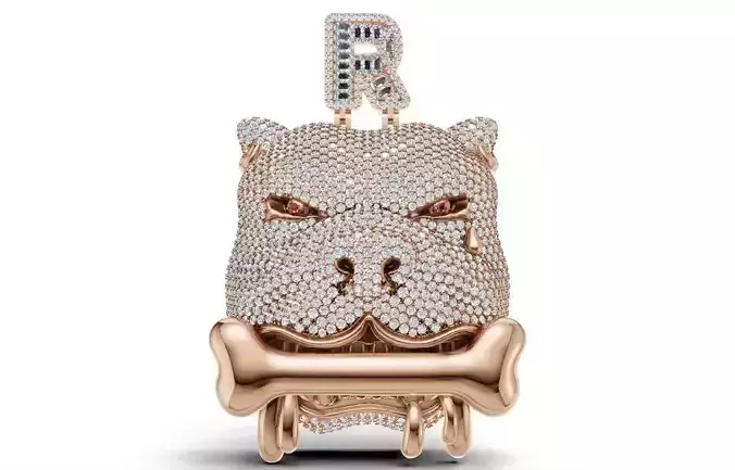 Bulldog face Pendant