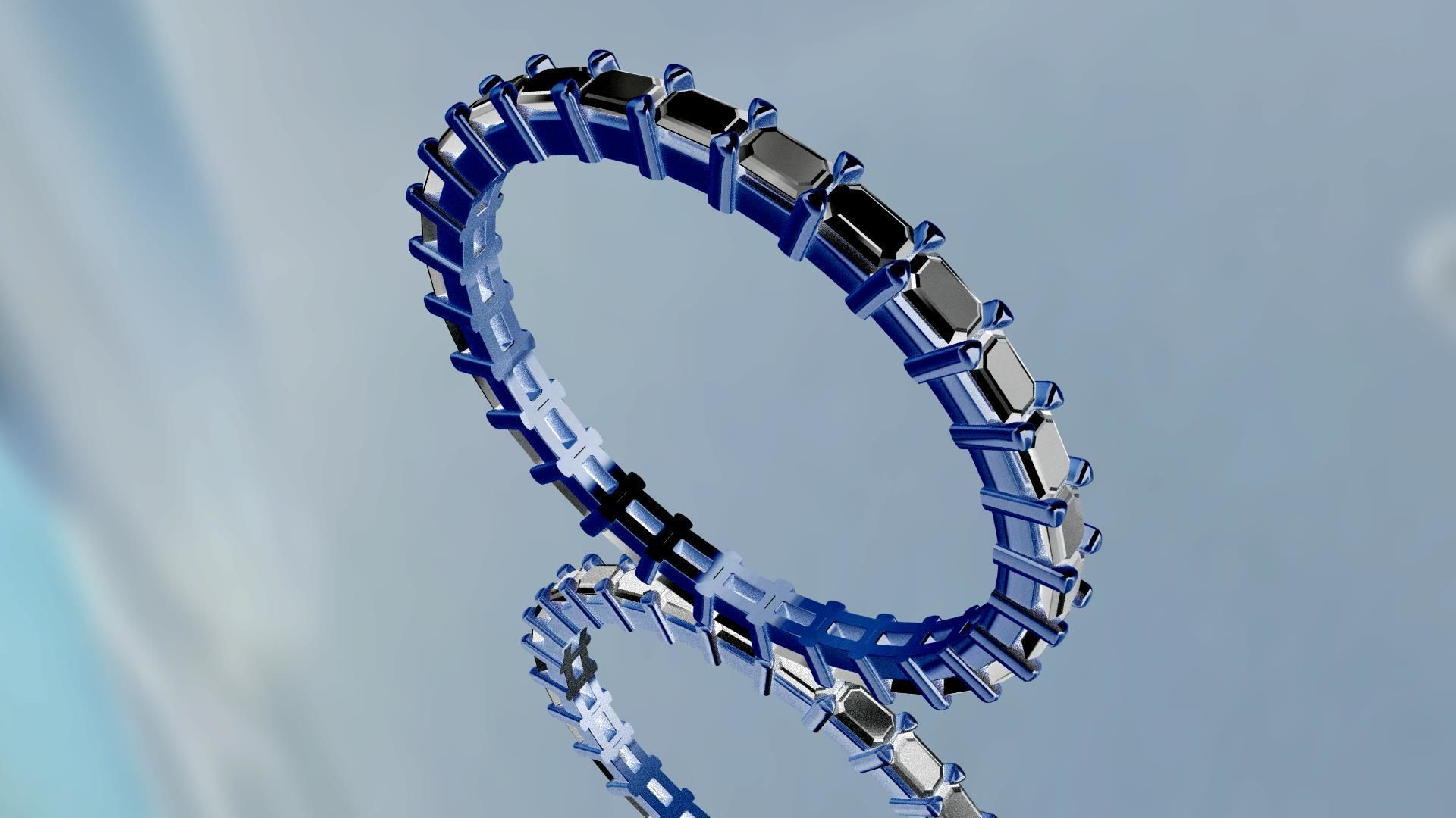 Luxury Diamond Ring Design 3D Jewelry Model STL OBJ Format 3D print model_16