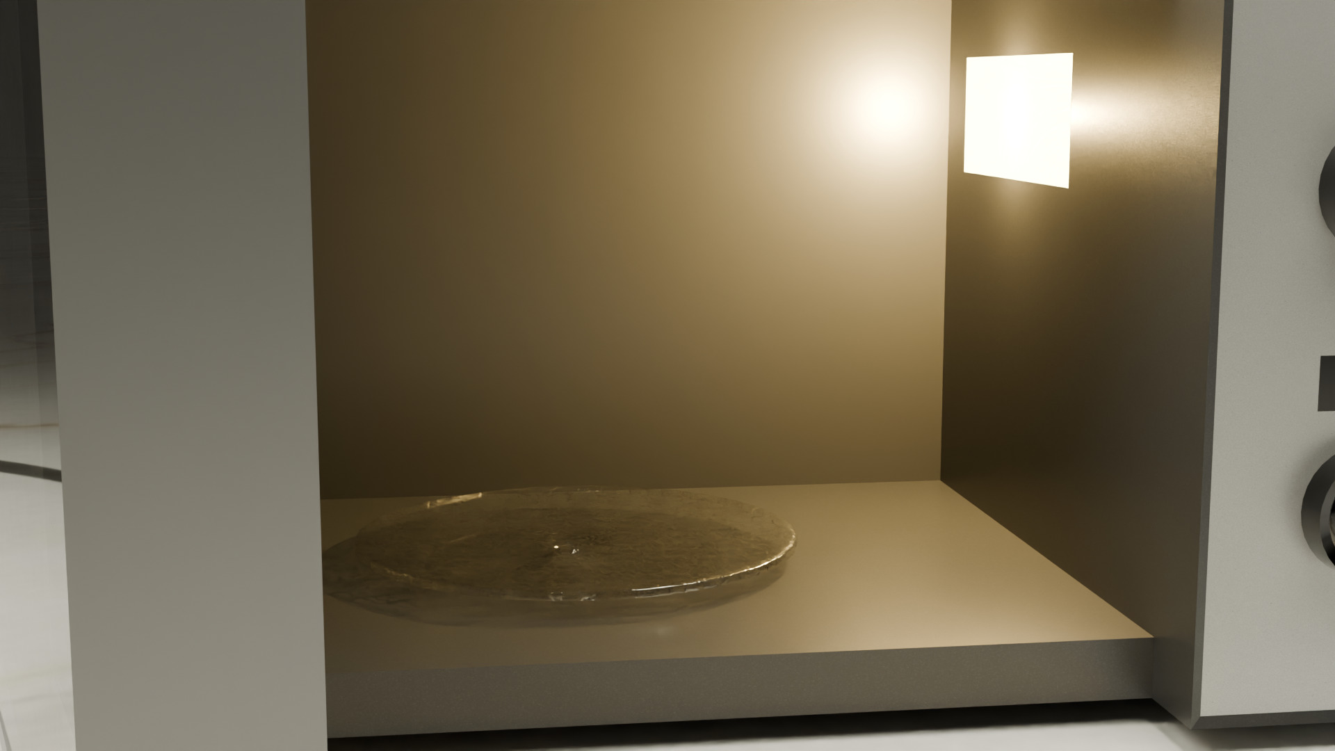 Modern Microwave Oven 3D Model  Silver and Matte Black Low-poly 3D model_3