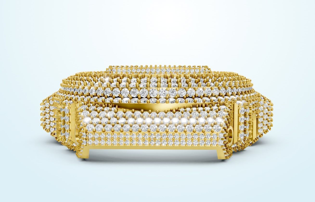 G Shock DW 6900 Watch Diamond Watch-Case  3D print model_12