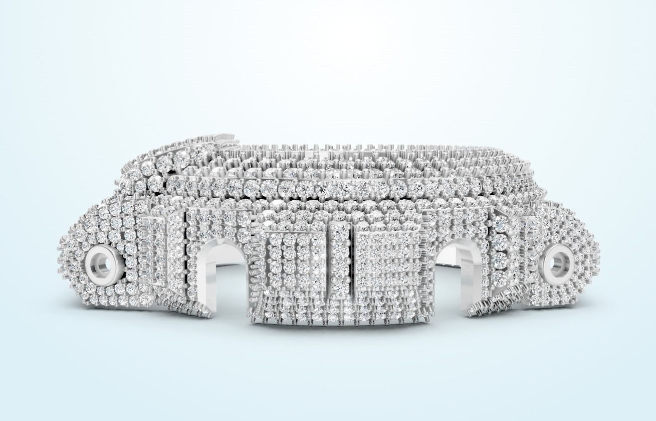 G Shock DW 6900 Watch Diamond Watch-Case  3D print model_7