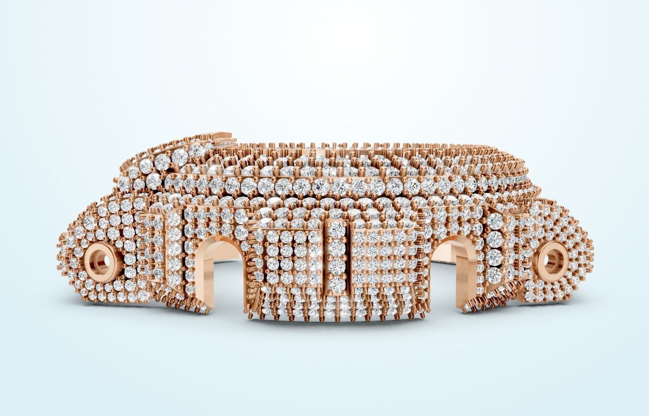 G Shock DW 6900 Watch Diamond Watch-Case  3D print model_14