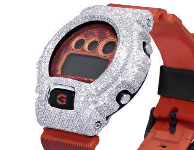 G Shock DW 6900 Watch Diamond Watch-Case  3D print model_16