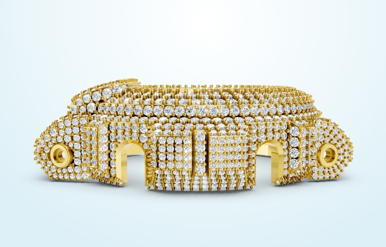 G Shock DW 6900 Watch Diamond Watch-Case  3D print model_6