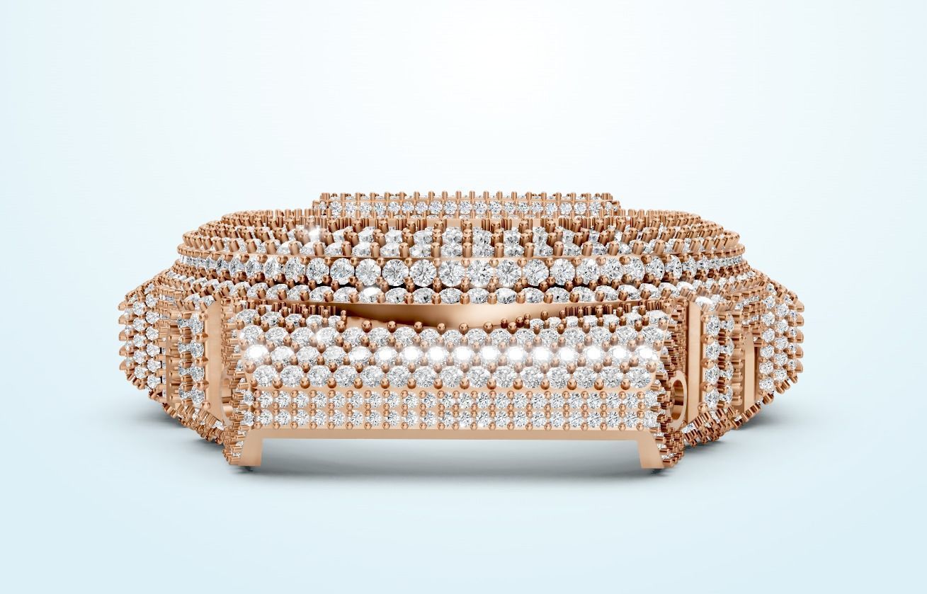 G Shock DW 6900 Watch Diamond Watch-Case  3D print model_11