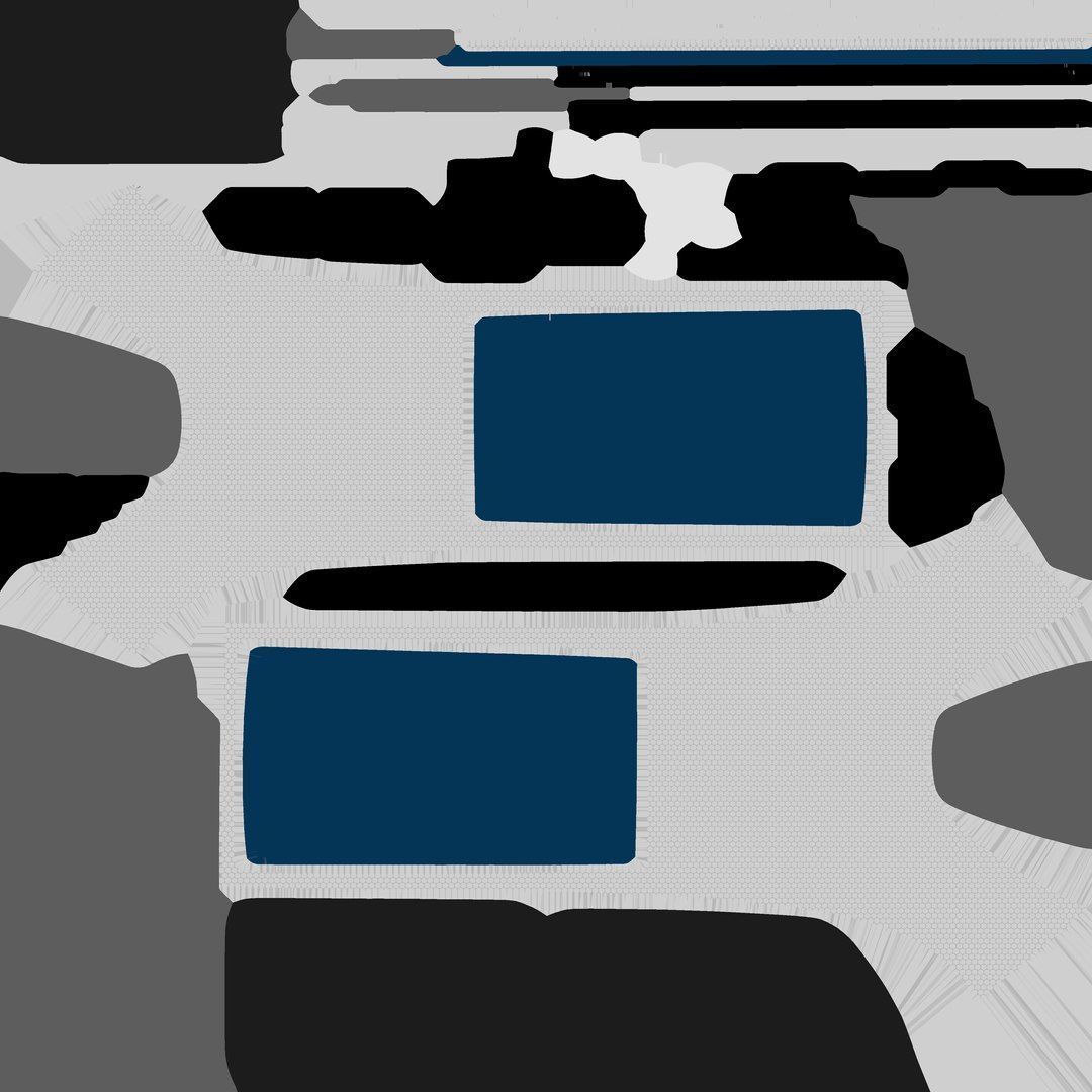 Futuristic Bus Stop Low-poly 3D model_10