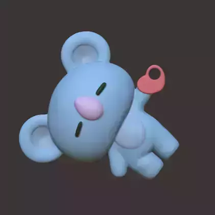 BT21 Keychains Bag Charms - Hanging Koya