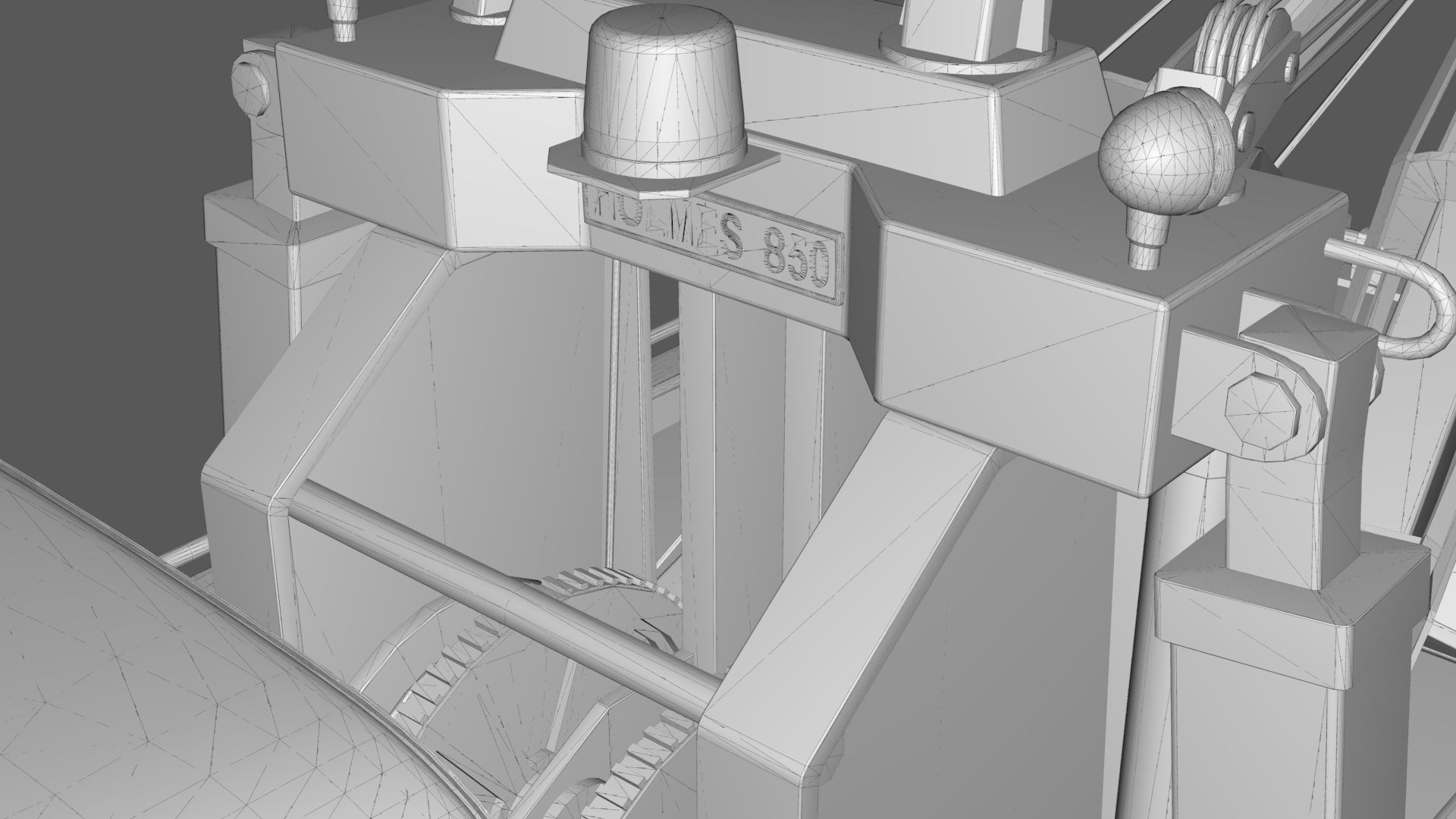 L9000 Tandem Axle Tow Truck 3D Model with Holmes 850 Wrecker 3D model_26