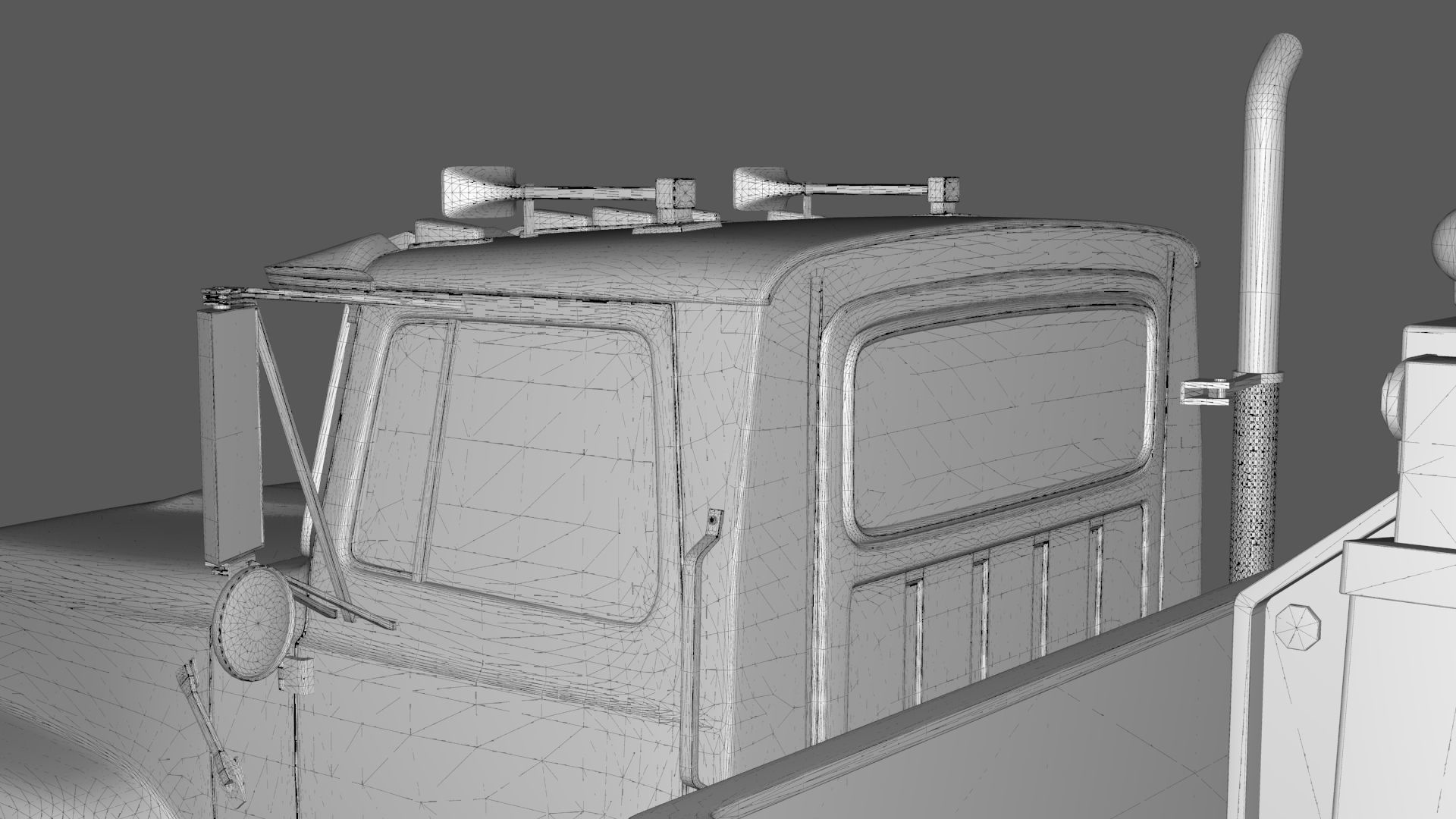 L9000 Tandem Axle Tow Truck 3D Model with Holmes 850 Wrecker 3D model_31