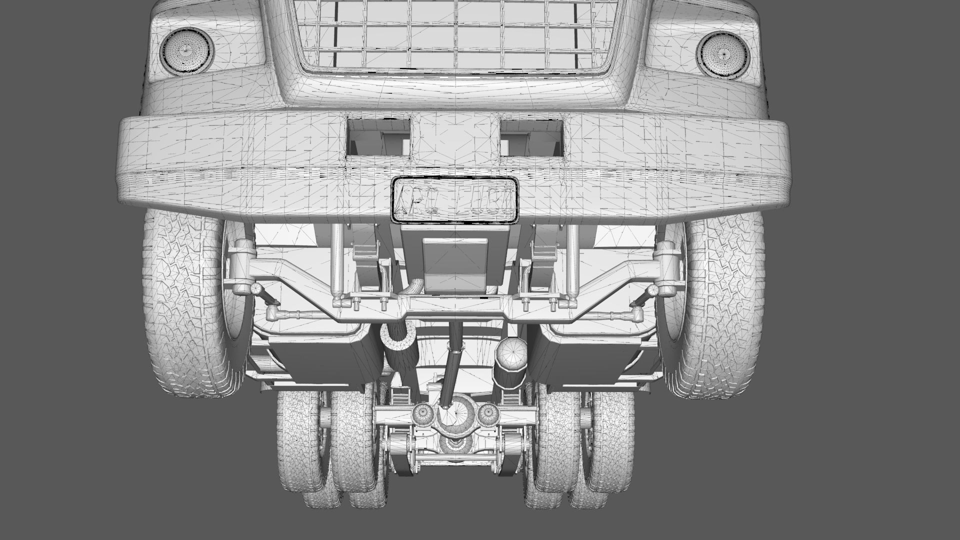 L9000 Tandem Axle Tow Truck 3D Model with Holmes 850 Wrecker 3D model_28