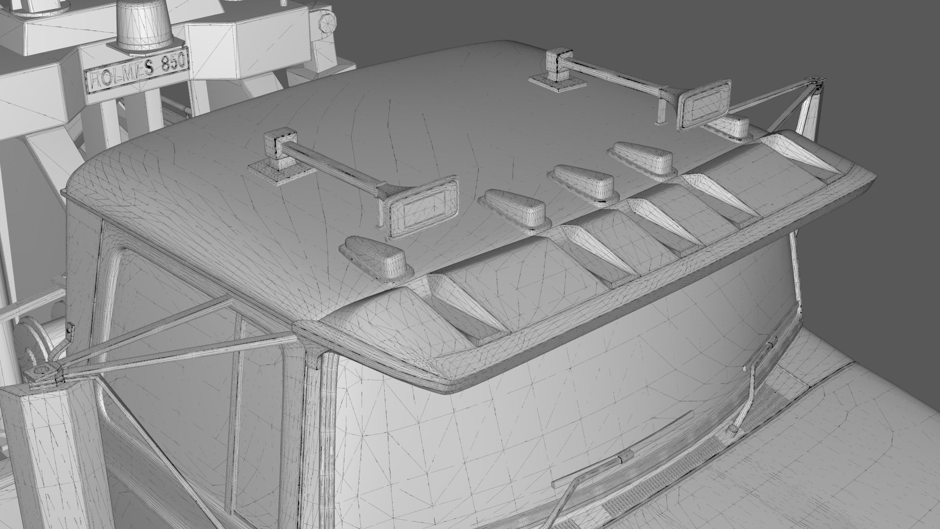 L9000 Tandem Axle Tow Truck 3D Model with Holmes 850 Wrecker 3D model_27