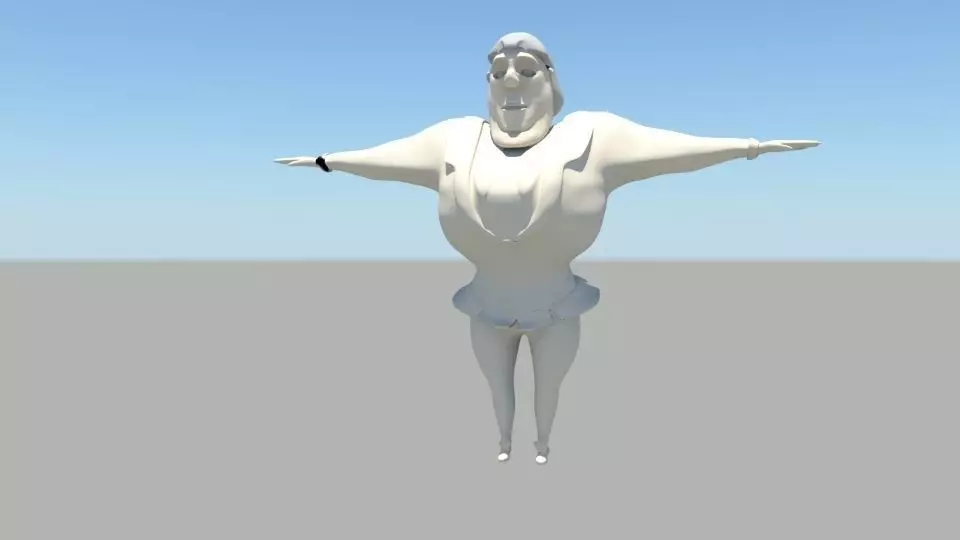 character modeling Free 3D model_0