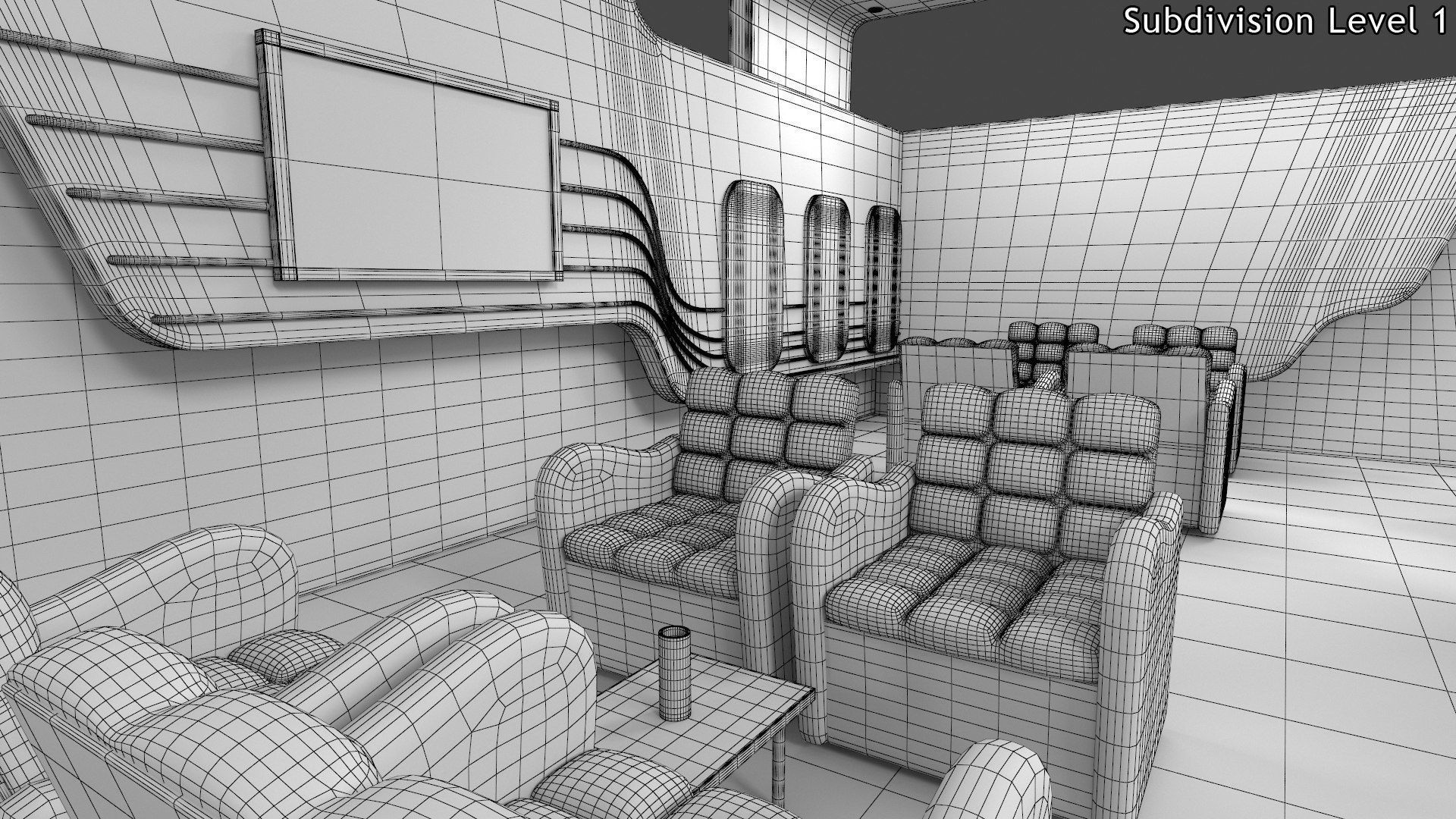 Exhibition Stand 1 Low-poly 3D model_9