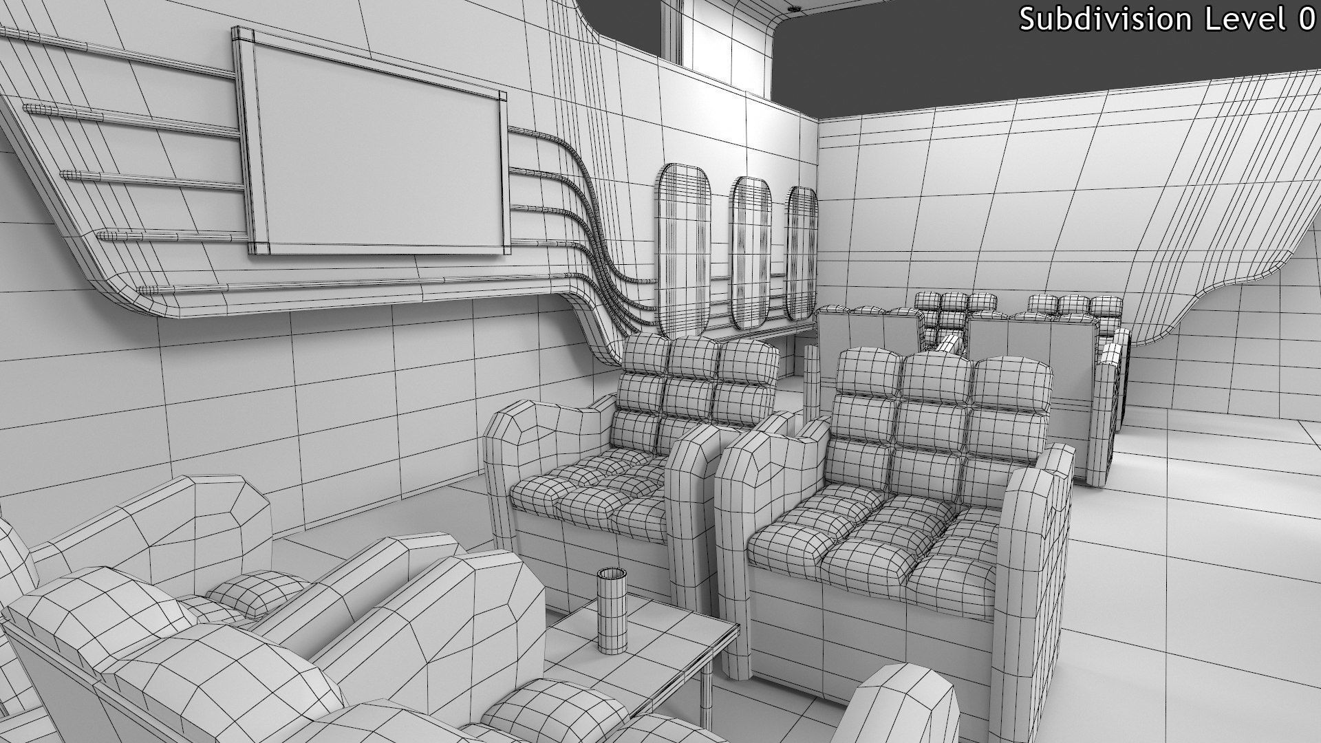 Exhibition Stand 1 Low-poly 3D model_8