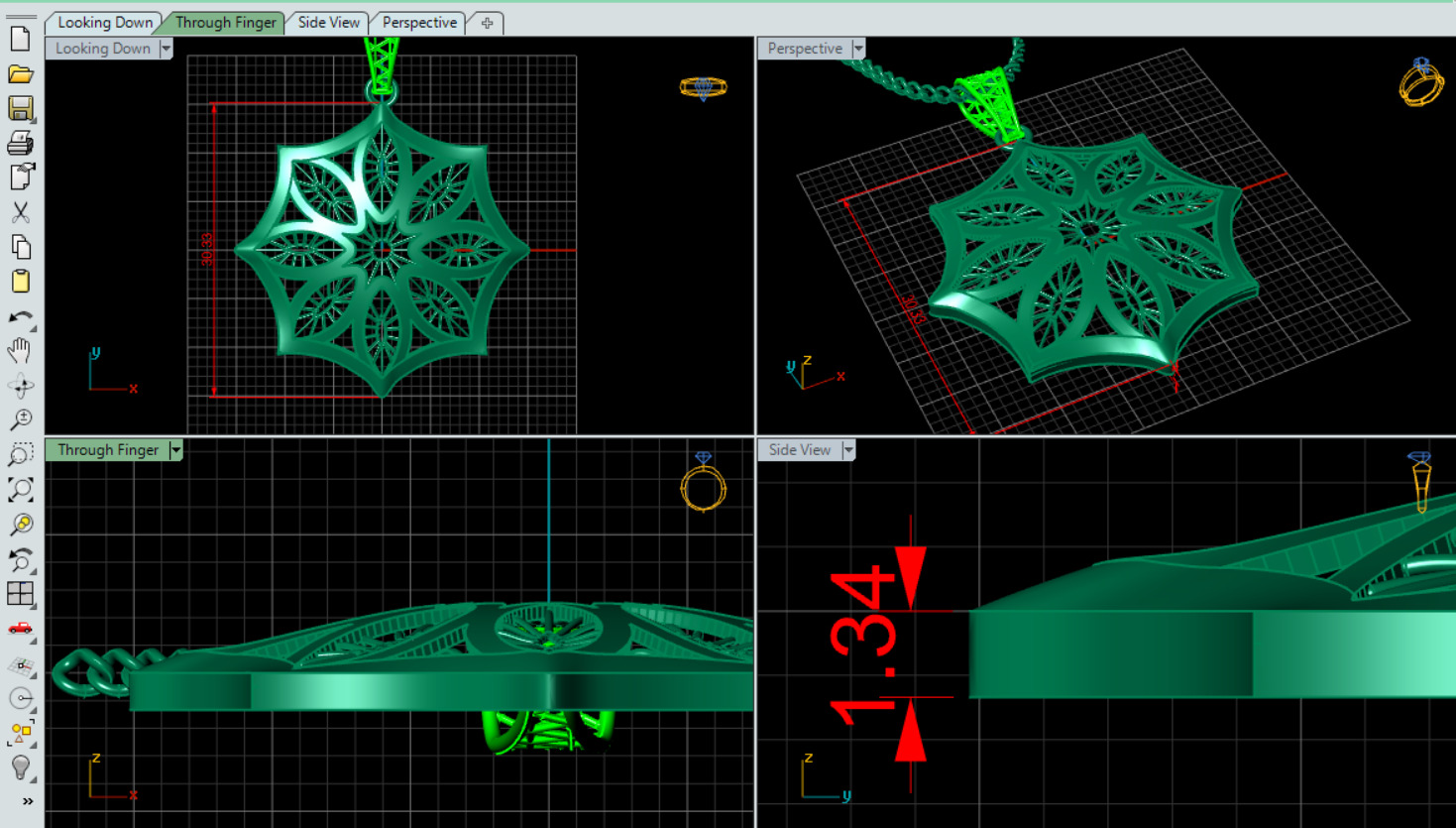 Celestial Harmony Necklace Free 3D print model_3