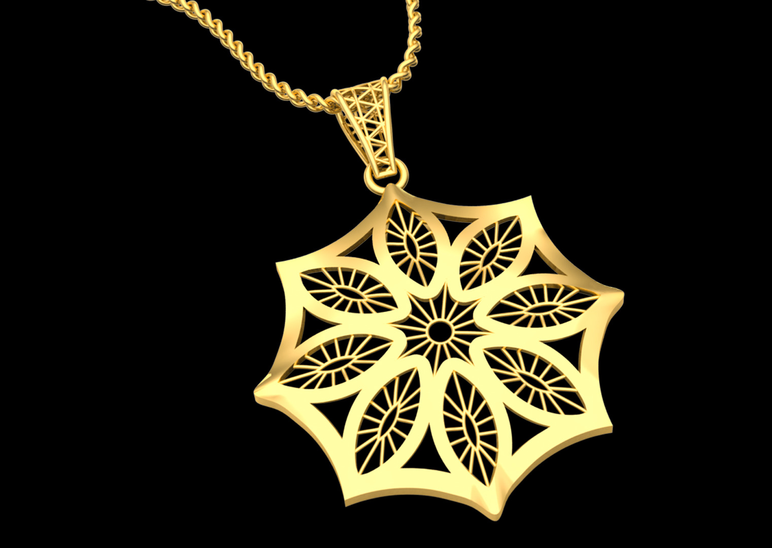 Celestial Harmony Necklace Free 3D print model_2
